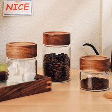 便携迷你小号玻璃密封罐食品级茶叶咖啡豆保存罐保鲜咖啡粉储存罐