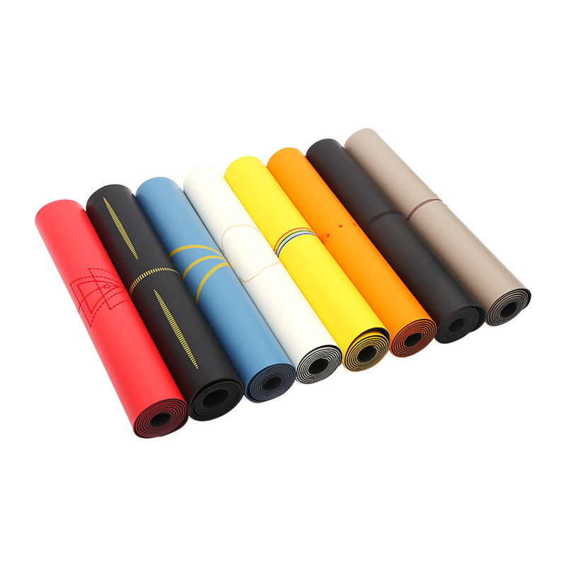 Fitness Rubber Yoga Mat Household Wholesale Skipping Rope Widened Thick Non-Slip Guide Line Shock Absorption Mute Non-Slip Mat for Women