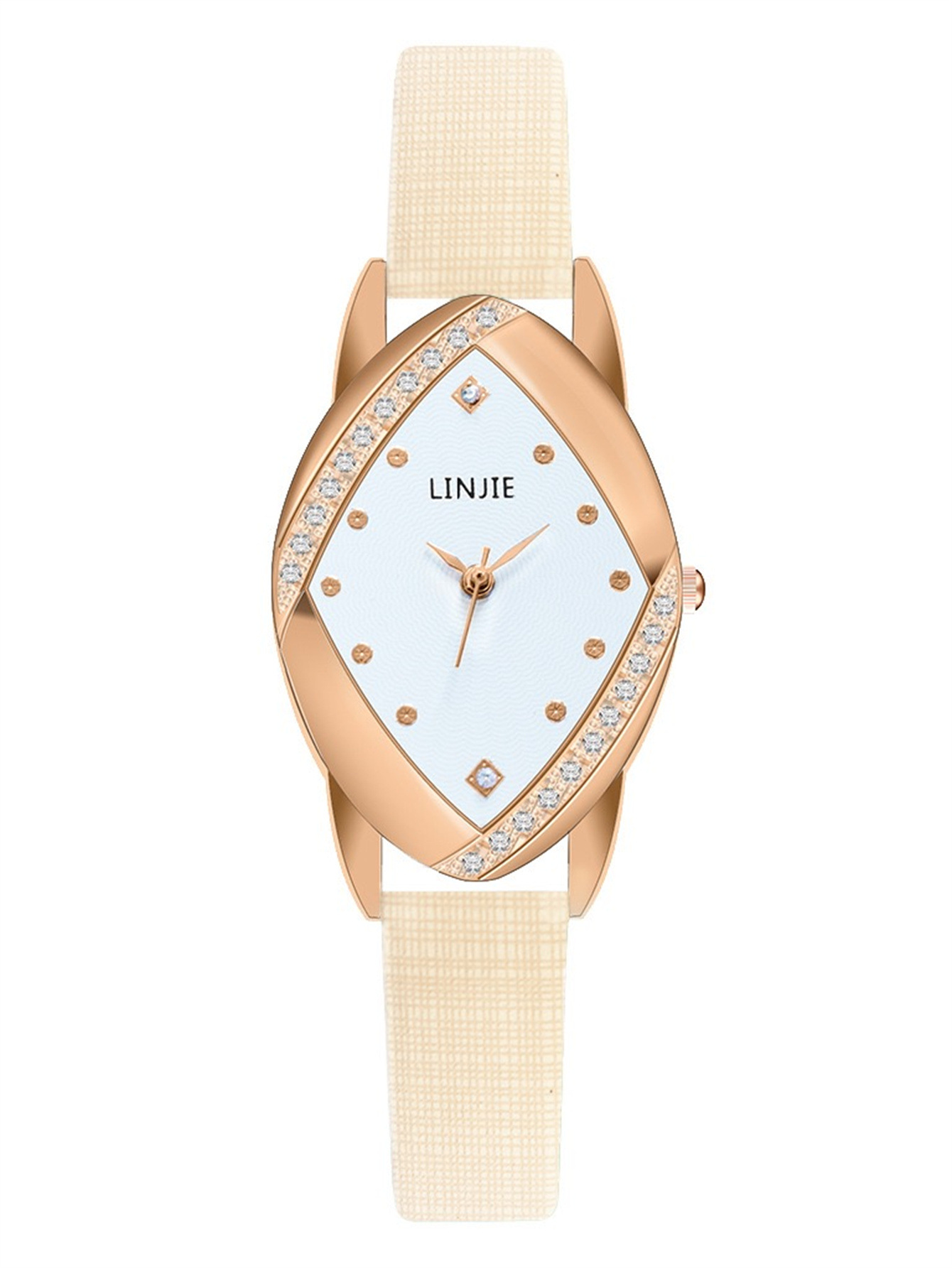 New Creative New Simple Belt Diamond Diamond Dial Light Luxury Casual Women's Quartz Watch Female Good-looking