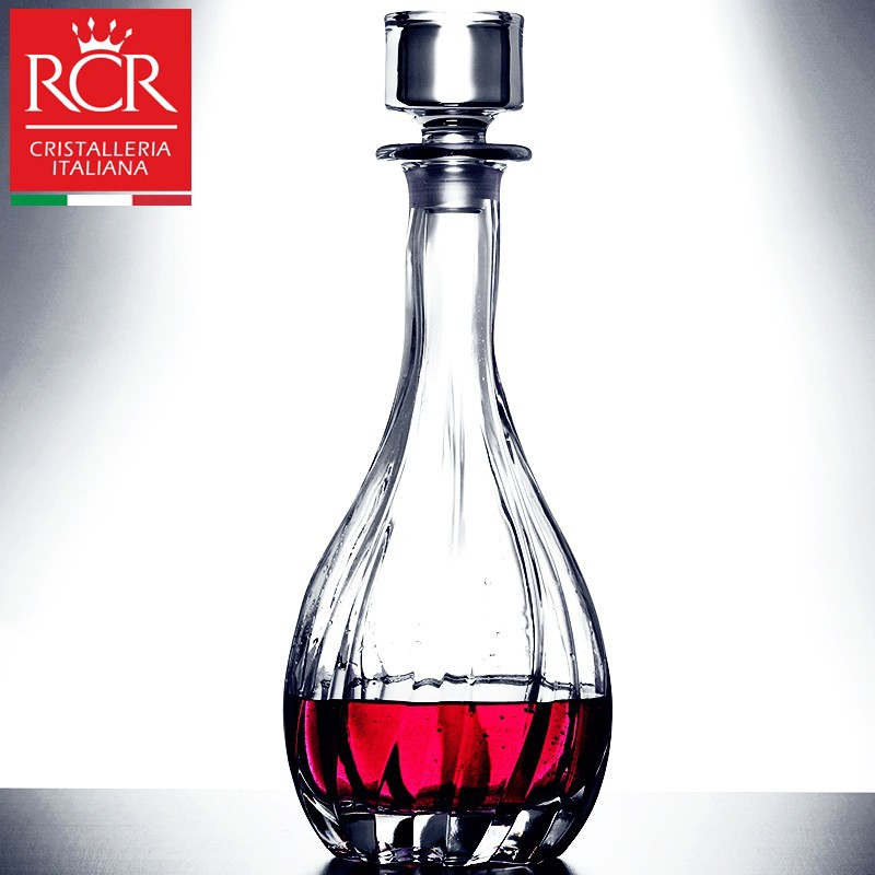 rcr进口意大利水晶玻璃红酒樽葡萄酒醒酒器家用奢华高档水晶酒樽
