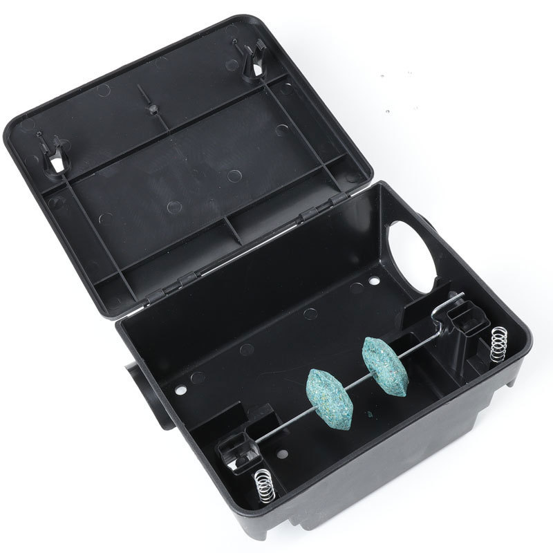 工厂批发塑料带锁灭鼠毒饵站 鼠饵盒 室外用鼠饵站