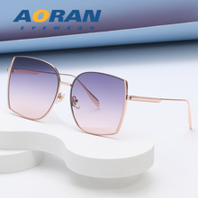 奥然眼镜2024新品太阳镜7180时尚潮金属墨镜女款个性高清太阳眼镜