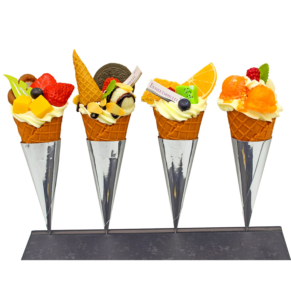 可乱真不融化脆筒火炬冰淇淋冰点甜品ice-t 橱窗家居摆设影视道具