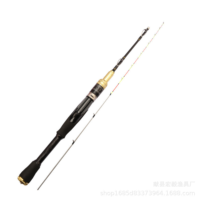 Titanium Alloy Fishing Rod Carbon Positioning Microlead Soft Tail Boat Fishing Rod Full Titanium Semi-Titanium Double Slightly Bridge Fishing Rod Entity Supply