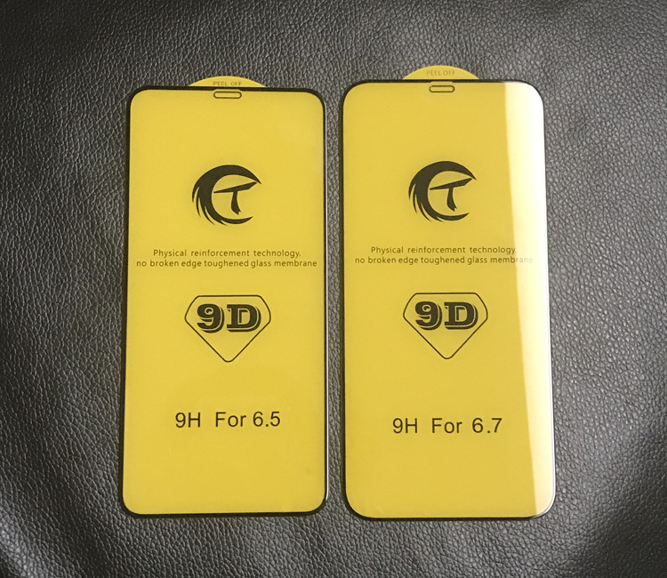 跨境适用苹果iphone 13 ct9d钢化膜11手机膜14pro丝印屏贴膜批发