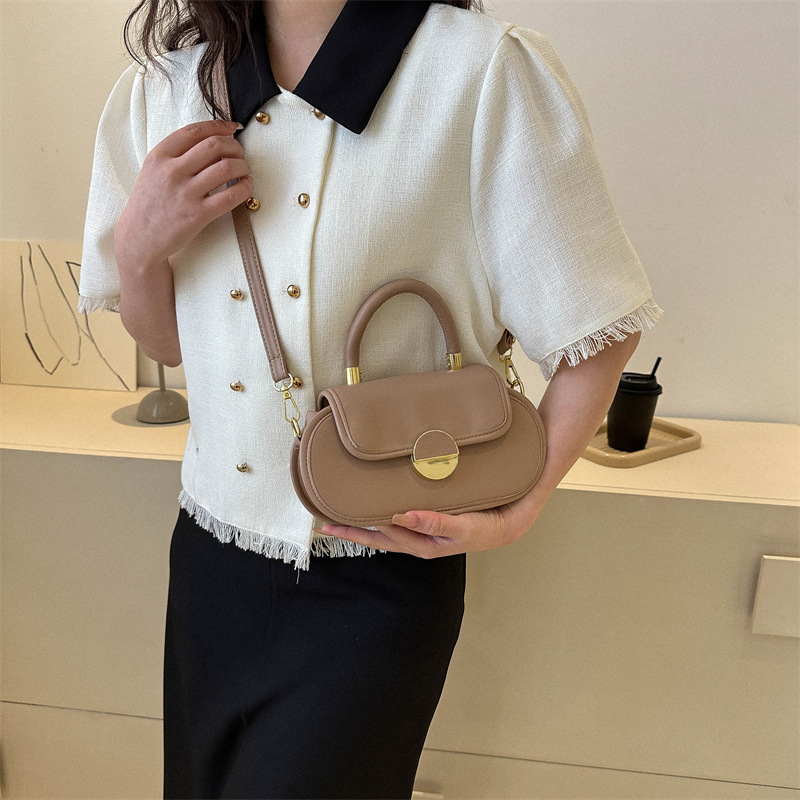 High-End Contrast Color Handbag Fashion Shoulder Crossbody Small Square Bag