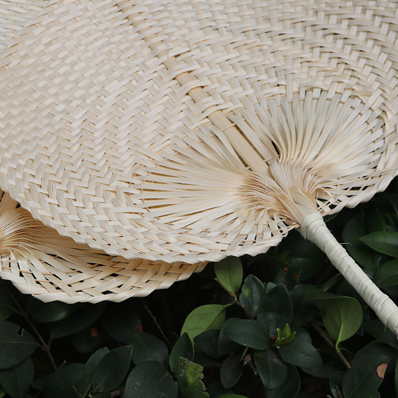 批发老式竹扇古典舞蹈蒲扇文艺纳凉创意手摇子扇草编清凉竹编扇子