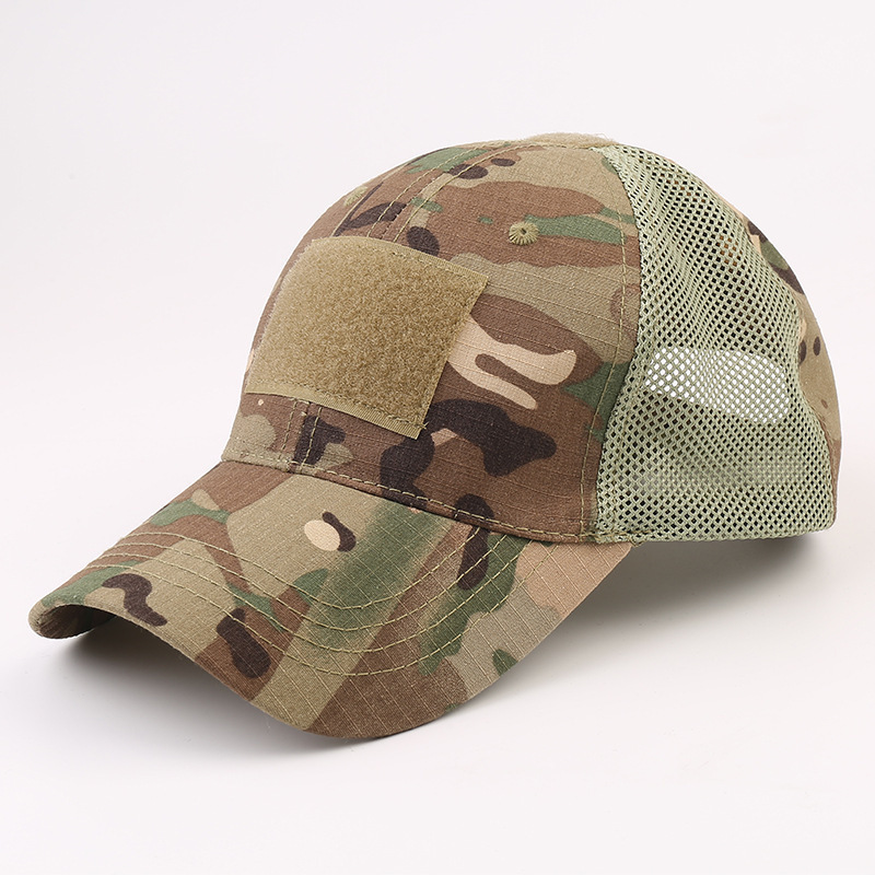 Military Fans Outdoor Tactical Cap Peaked Cap Frog Suit Mesh Plate Cap Sun Hat Baseball Cap Adjustable CP Camouflage Hat in Stock