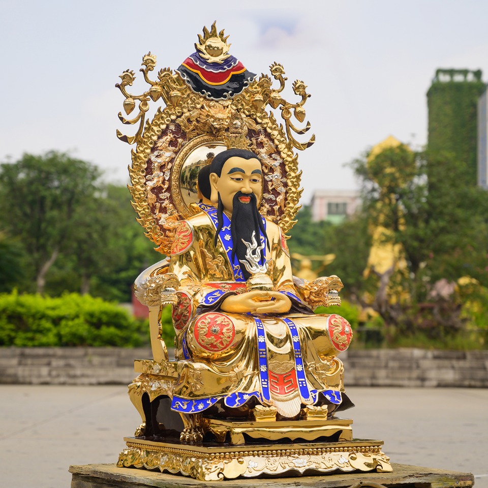 台湾盛凡元始天尊菩萨神像摆件观音菩萨佛像批发道家三清像财神像