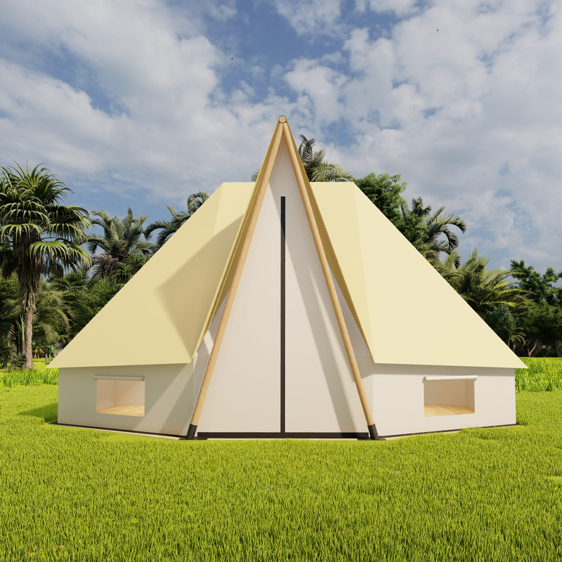 户外营地帐篷露营基地轻奢民宿酒店帐篷蒙古包帐工厂批发住宿帐篷