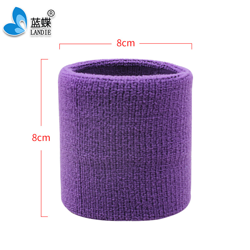 Moisture-Absorbing Wristband Men's and Women's Sports High Elastic Running Sweat-Wiping Basketball Fitness Cycling Outdoor Fluorescent Color Wrist Strap Protective Gear