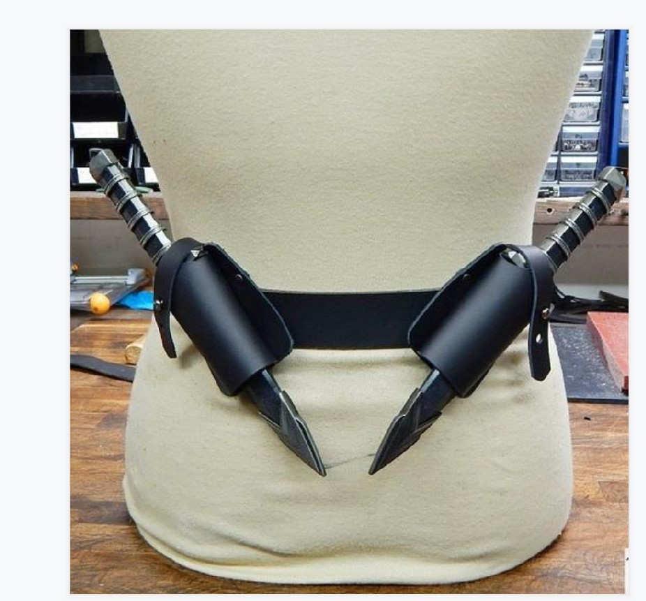 欧洲中世纪文艺复兴武士腰挂pu双剑套舞台表演cos摄影写真道具