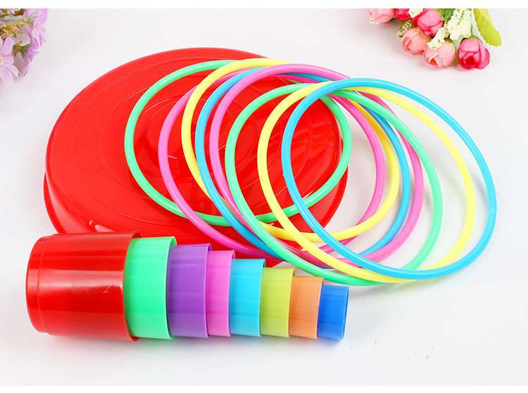 地摊新款套圈圈塔套玩具亲子互动游戏投掷套圈儿童套环叠叠乐创意