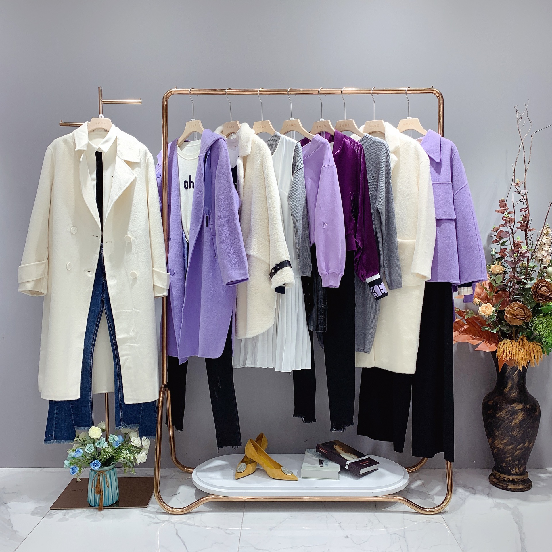 十三行高端品牌大码折扣女装连衣裙剪标大牌清仓夜市直播货源批发