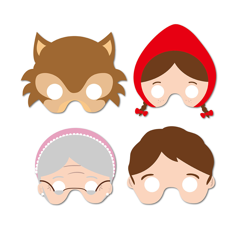 夏威夷鬼谱 面具 派对生日帽派对道具人物纸面具厂家批发