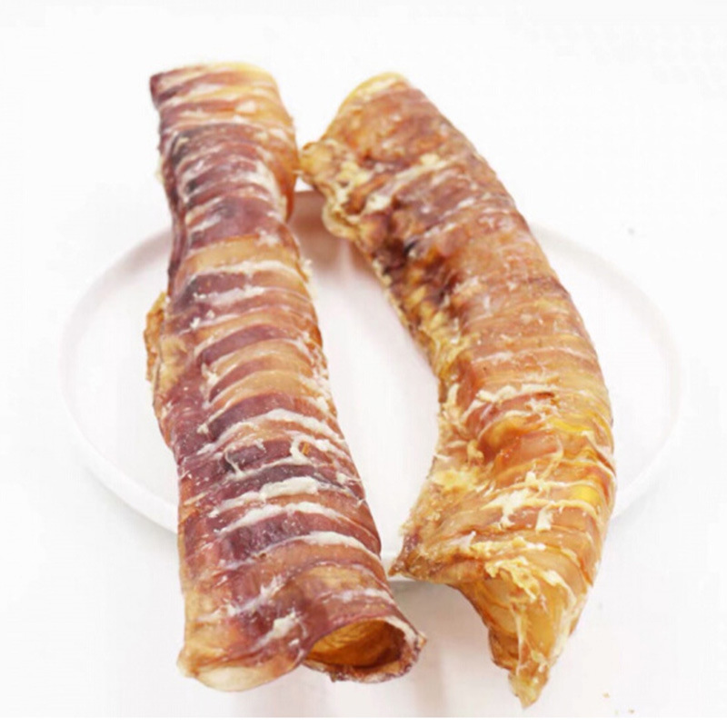 源头厂家牛喉管风干牛喉管磨牙棒牛肺气管脆骨软骨牛食道管狗磨牙