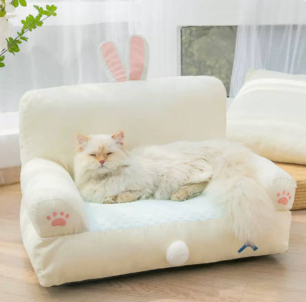 Four Seasons Universal Summer Cat Bed Pet Dog Bed Summer Removable and Washable Small Dog Kennel Summer Mat Cat Nest Cat Sofa