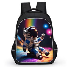 太空宇航员儿童书包小学生趣味背包双肩包卡通书包斜跨包上学书包