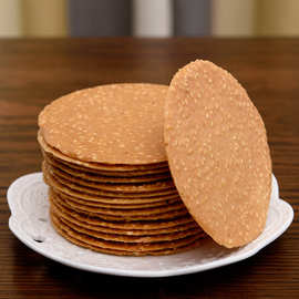 500克芝麻香酥片休闲零食 办公室下午茶香酥脆饼整箱 一件代发