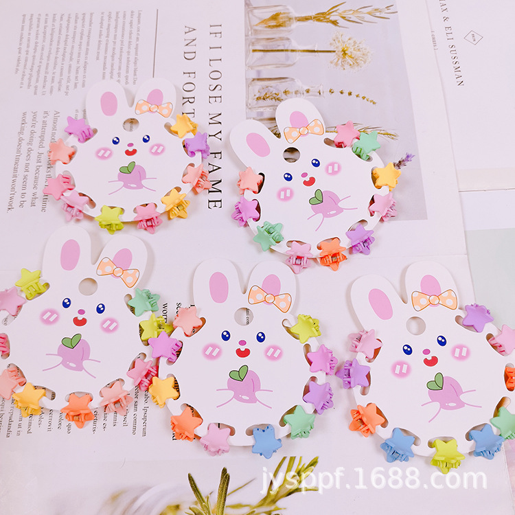 Yiwu Stall Stationery Department Store Head Accessories 2 Yuan Shop Wholesale Internet Celebrity Girl Children Cute Small Hair Grip Clip D42