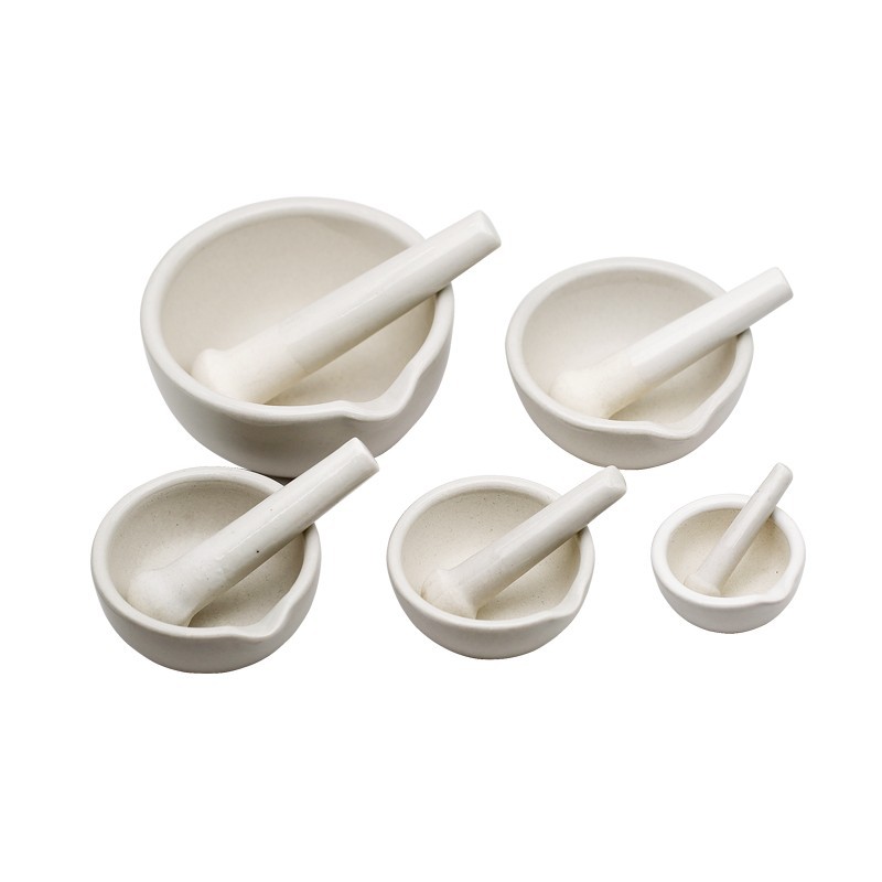 捣药罐 陶瓷研钵乳钵 研磨碗 陶瓷研钵瓷乳钵含棒 化验研磨捣药罐