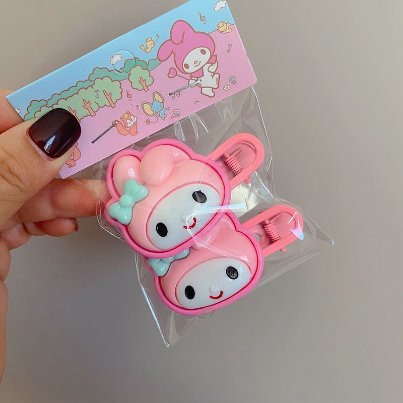 Net Red Frog Cartoon Hair Accessories Girl Sanrio Cute Colorful Barrettes Children Baby Ponytail Head Clip Press Clip Headdress