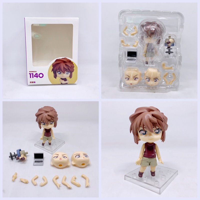 柯南1140# 灰原哀 q版粘土人 可动人偶 可换脸 盒装手办-阿里巴巴