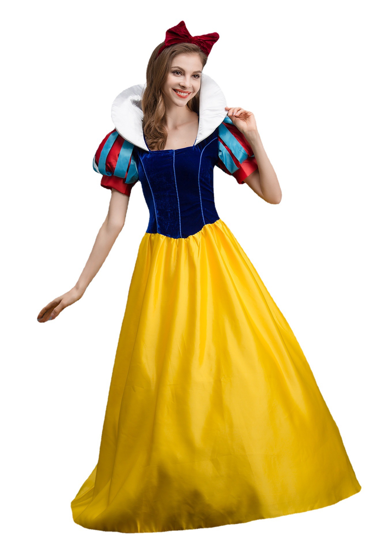 万圣节cosplay童话故事白雪公主长裙 成人女舞台装 幼儿园演出服