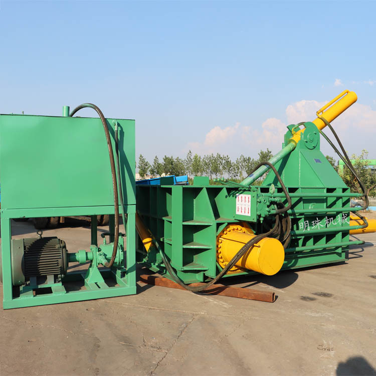 废旧金属液压压块机废油漆桶压扁机废铁收购站金属打包机