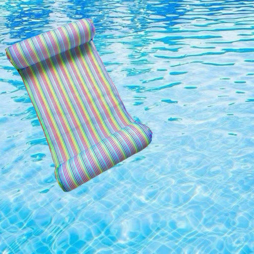 跨境可折叠水上充气浮床 成人沙发水上浮椅 休闲游泳浮排充气吊床