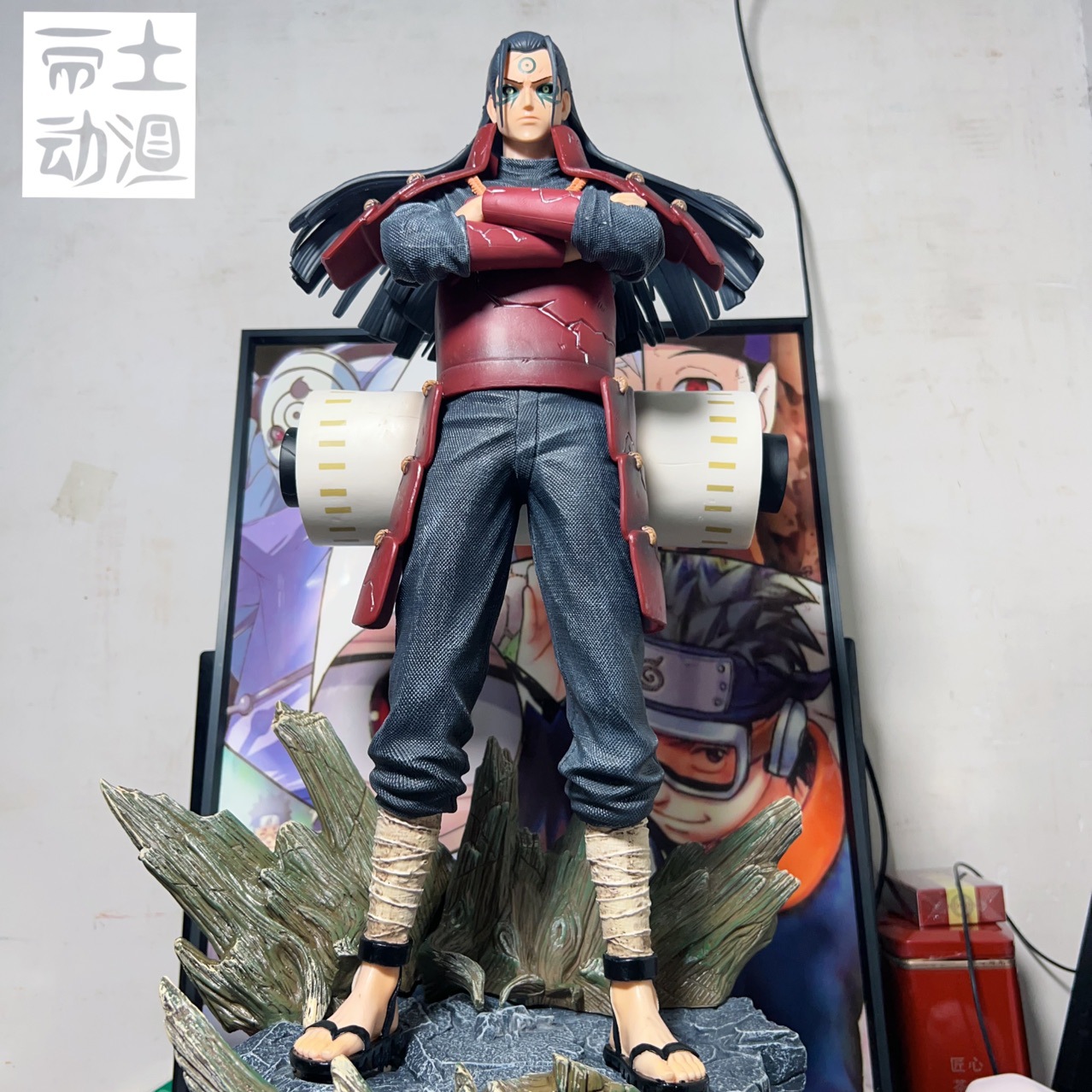 火影忍者手办 门神柱间 斑 宇智波 幕后模型雕像大摆件带土动漫