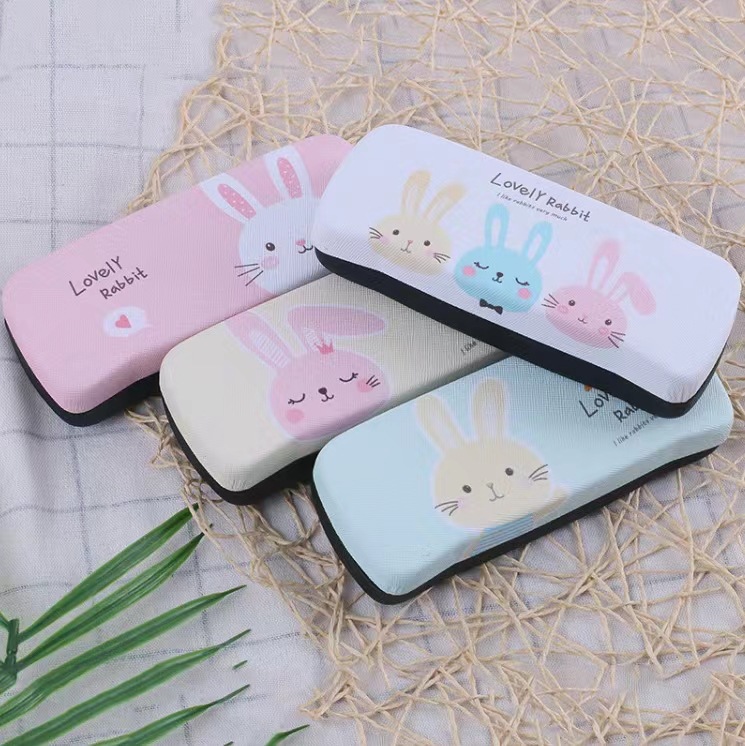 Wholesale New Children's Glasses Case Fresh Cartoon Glasses Box Inkjet Glasses Box Iron Box Logo