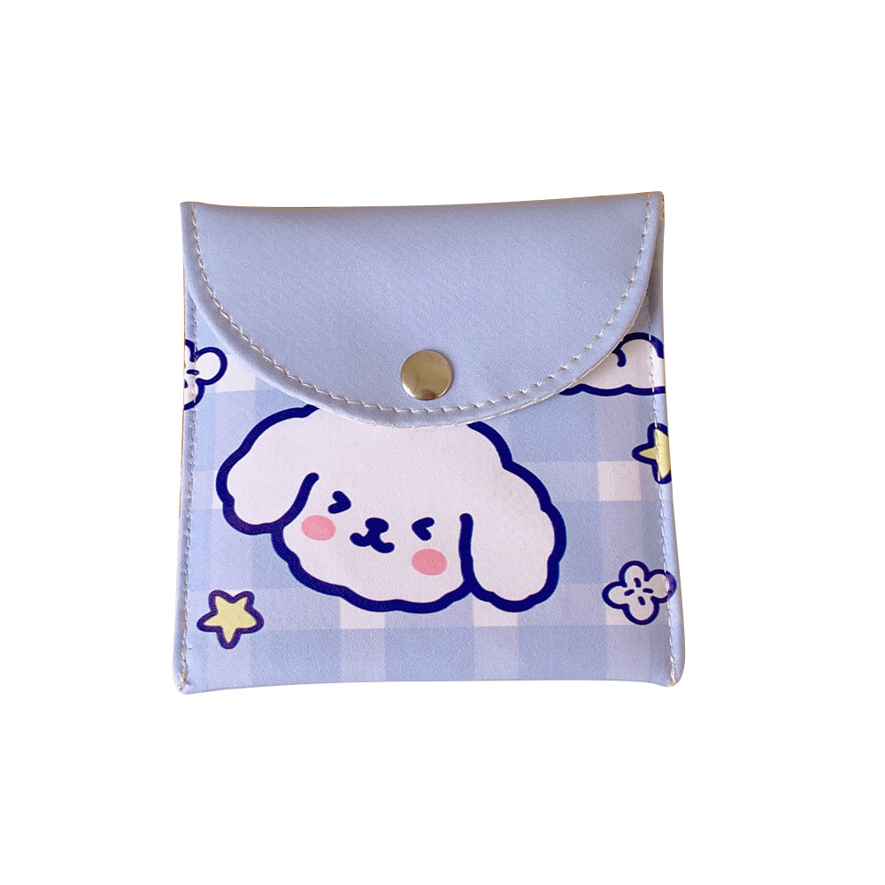 Japanese and Korean Lovely Fancy Ins Style Large Capacity Aunt Towel Storage Bag Cute Puppy New Bag Coin Purse Buggy Bag