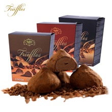 比利时原装进口佛兰德斯系列纯可可脂松露形软心巧克力 盒装110g