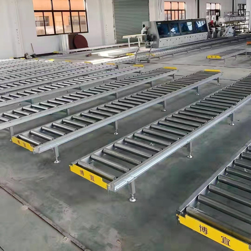 地滚线 无动力滚轮输送机滚轮传送带流水线托辊卸货滚筒台