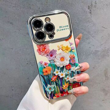 花花草草适用vivox100/90pro手机壳创意opporeno11pro/note13全包