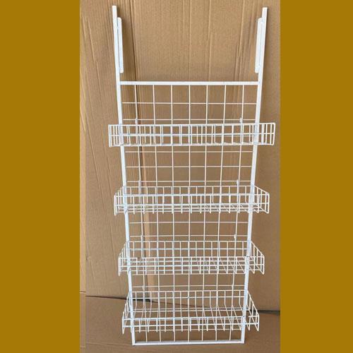 超市货架广告挂网挂篮零食品网兜挂钩铁丝网筐子网格收纳篮网架