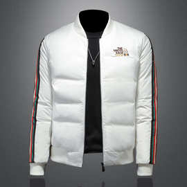 新棒球领百分之90白鸭绒羽绒服 高品质 r8825