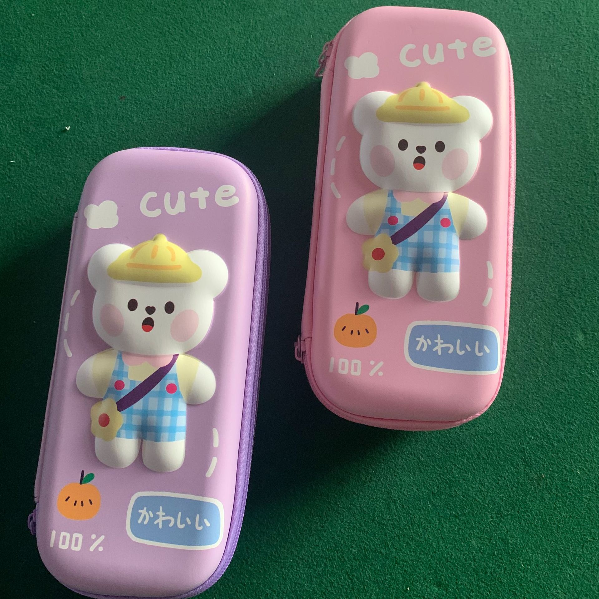 小学生卡通小熊笔袋3d可爱文具盒儿童大容量铅笔盒幼儿园奖品礼物