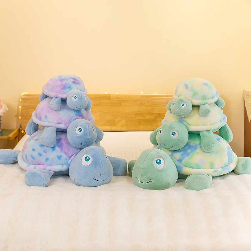 跨境新款海洋大眼乌龟毛绒玩具公仔布娃娃玩偶床上睡觉抱枕礼物