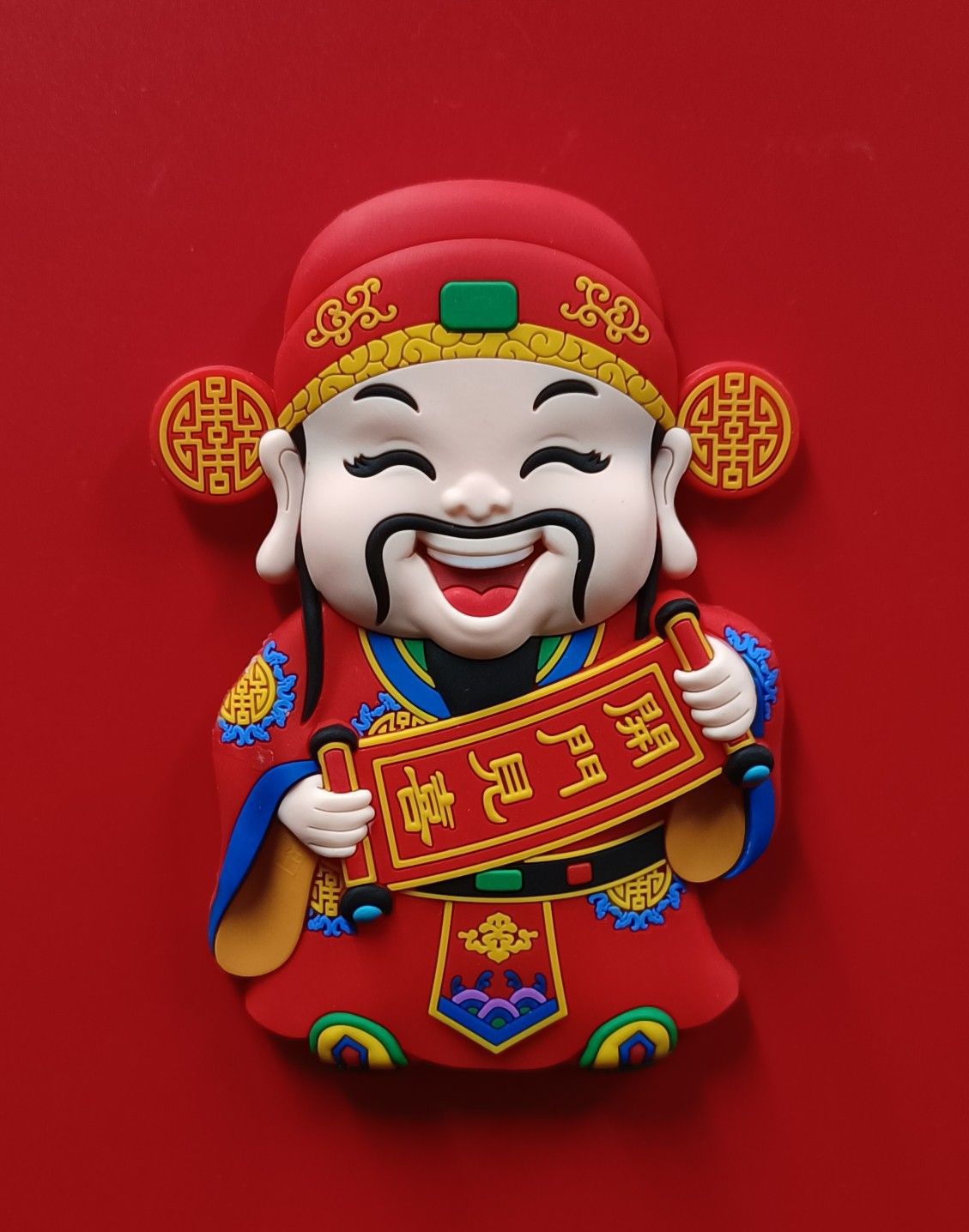 5*9cm大,pvc 喜神c 约10*7.5cm大,pvc 寿星b 约10.