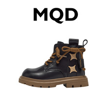 MQD2023新款秋冬季马丁靴儿童靴子英伦风百搭休闲男童女童侧拉链