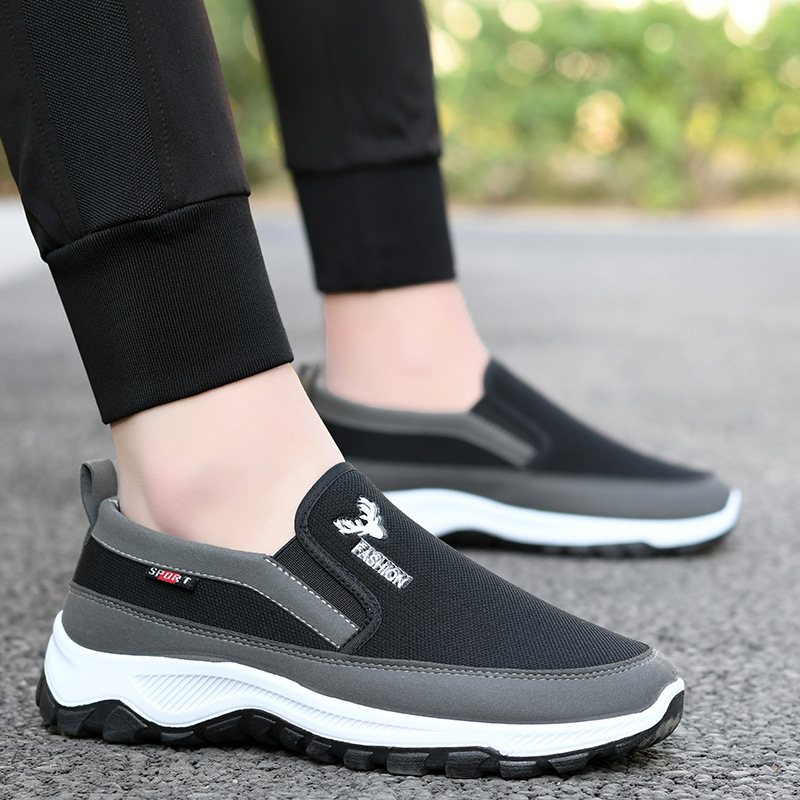 [New April] Flying Woven Walking Shoes Comfortable Breathable, Non-Slip, Wear-Resistant Soft Bottom Soft Surface Jogging Shoes Work Shoes