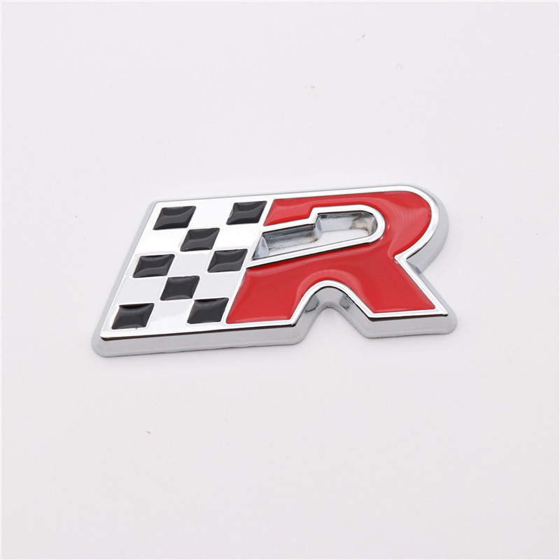 适用于菲亚特菲翔 致悦车贴赛旗r cupra标黑白格r车贴标 改装车标