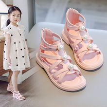 女童凉鞋2024新款时尚韩版夏季儿童软底公主鞋休闲居家百搭款鞋子