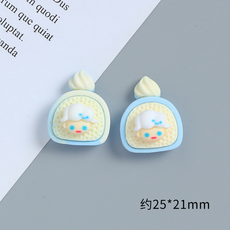 Cartoon Cute Tablets Cake Roll DIY Cream Glue Phone Case Material Package Handmade Hair Accessories Resin Accessories