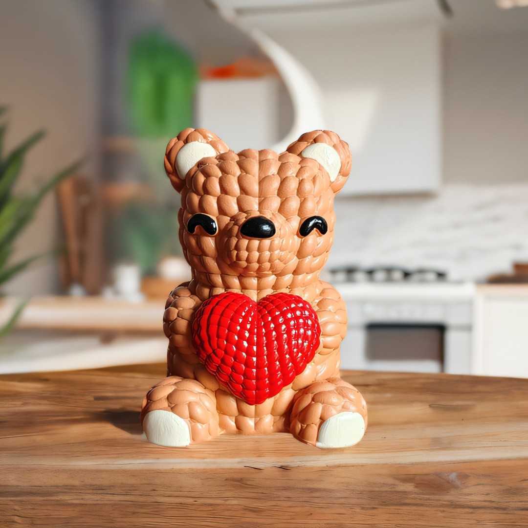 跨境新品独立站可爱熊摆件家居树脂装饰品摆饰节日周年庆礼物