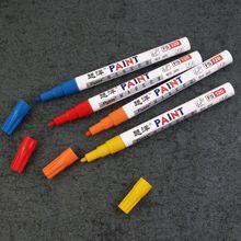 越洋跨境1.0mm家用小型油漆笔油性记号笔黑色硬头马克笔套装批发