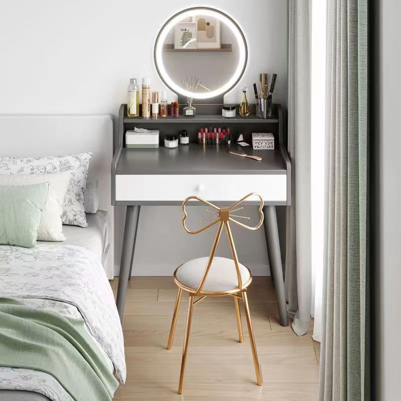 nordic bedroom dresser 2024 new small apartment dressing table mini single single drawer narrow makeup table