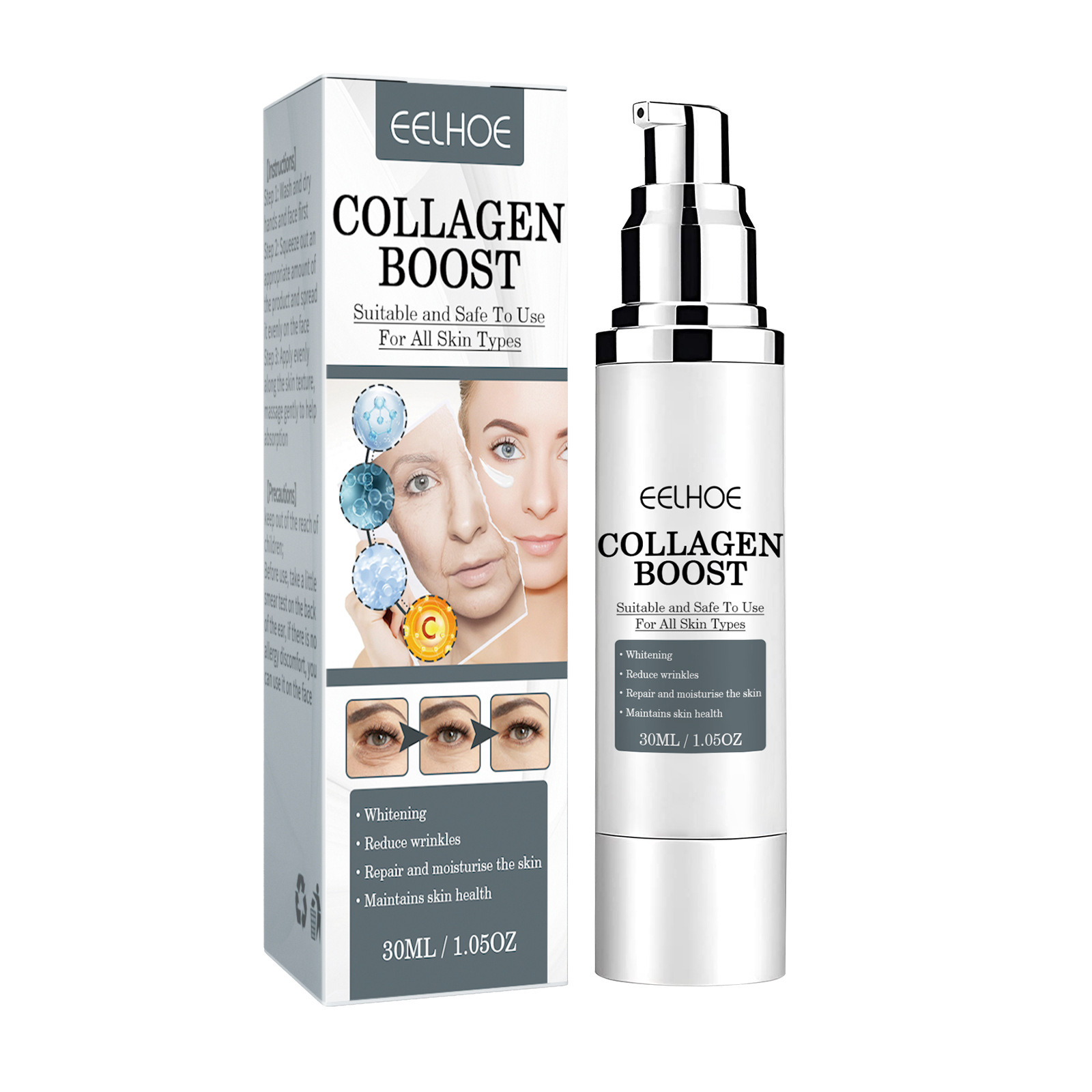Eelhoe Collagen Wrinkle Lift Cream Collagen REVERSE Recombinant Fading Wrinkle Nourishing and Firming Skin
